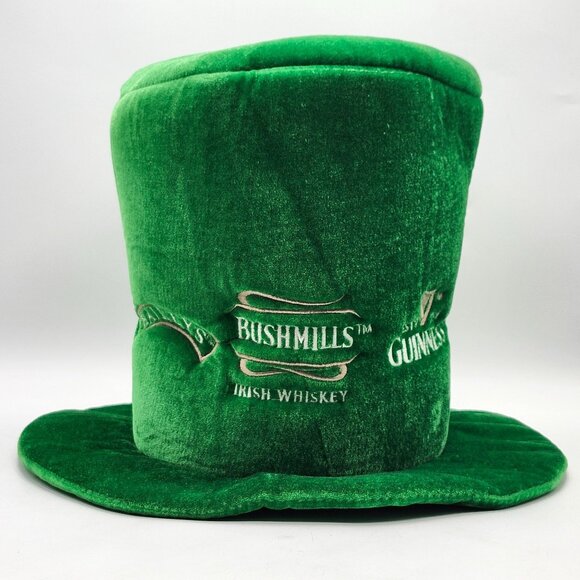 Baileys Bushmills Guinness Green Velvet St Saint Patricks Paddys Day Top Hat - Picture 1 of 12
